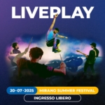 Liveplay | Mirano Summer Festival Potrebbe essere un'immagine raffigurante 3 persone e il seguente testo "LIVEPLAY 20 20.07 20.07.2025 2025 MIRANO SUMMER FESTIVAL INGRESSO LIBERO"