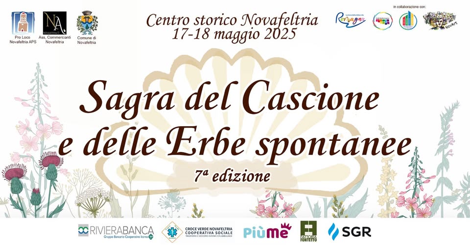 Sagra del Cascione e delle Erbe spontanee – 7° edizione Potrebbe essere un'immagine raffigurante testo