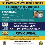 9° Raduno Volpini e Spiz Pomerania – Guiglia (MO) 9° Raduno Volpini e Spitz Pomerania – Guiglia (MO) a Monteorsello (MO) il 14 giugno 2026
