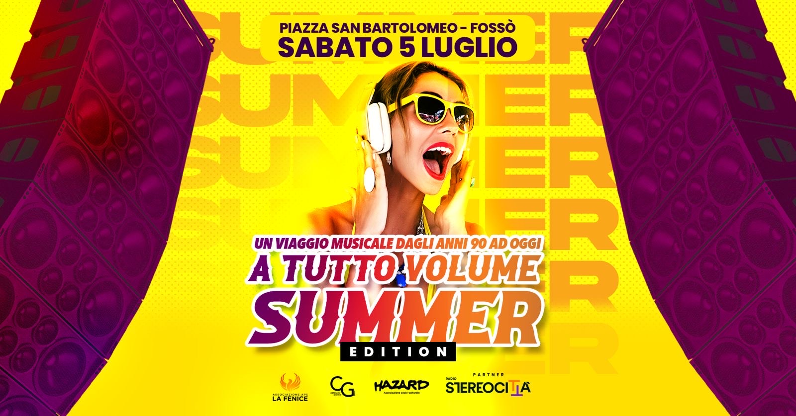 Evento A Tutto Volume Summer Edition Locandina A Tutto Volume Summer Edition - sabato 5 luglio ore 19:00 - 21:00