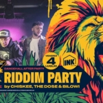 AFTER PARTY Bergamo Sunfest 2025 | Ink Club Bergamo | Riddim Party Potrebbe essere un'immagine raffigurante 3 persone e testo