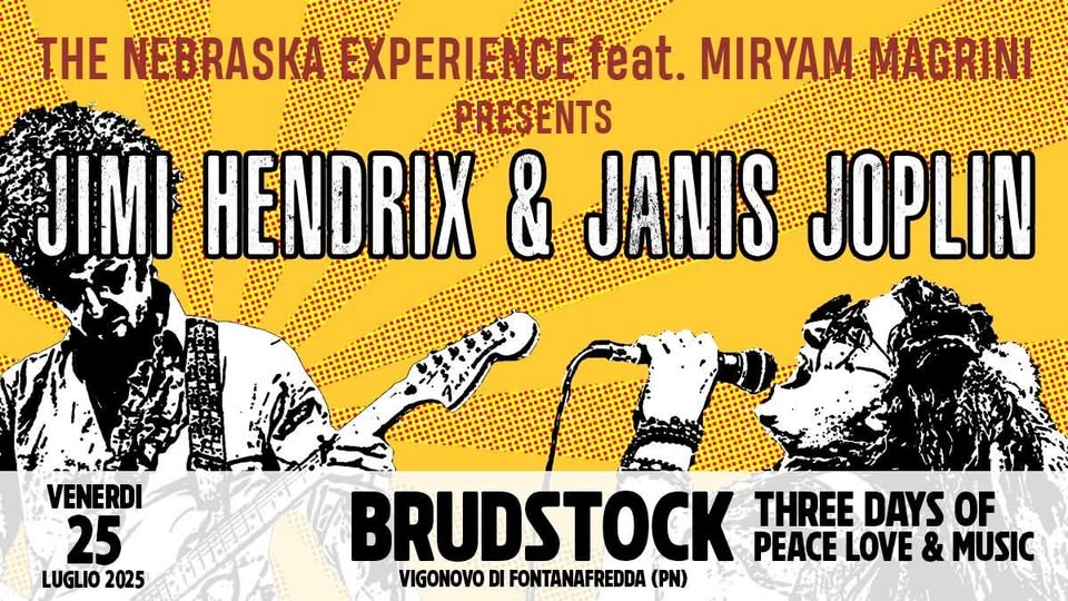 Evento Brudstock Festival 202 Locandina Brudstock Festival 202 - venerdì 25 luglio ore 20:00 - 23:59