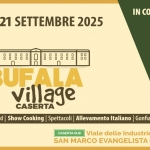 Bufala Village – VII Edizione Potrebbe essere un'immagine raffigurante 1 persona e il seguente testo "19|20|21 SETTEMBRE 2025 BUFALA CASERTA SAN VI Village A1EXPO EXPO POLO FIERISTICO CASERTA INFO & CONTATTI 0823.1766542 FATTORIA DIDATTICA I FOOD SHOW COOKING SPETTACOLI ALLEVAMENTO ITALIANO GONFIABILI"
