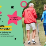 Camminata sul Viale degli Angeli Potrebbe essere un disegno raffigurante 2 persone e il seguente testo "CONDO. A tutt tOND FESTIVAL DELL'EDUCAZIONE ron d 0del talenti 11 luglio h7.30-8.30 CAMMINATA SUL VIALE DEGLI ANGELI A cura dell' dell'Associazione Diabete No Limits, per scoprire benefici della camminata e e convivere serenamente col diabete. UNPROGETTODI FONDAZIONE CAC"