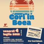 CORI IN BOEA 2025 Potrebbe essere un'immagine raffigurante il seguente testo "CORI IN BOE คำำ Venezia edizione cortin ใท Boea RITIRO PACCO APERIPACCO GARA GIOVEDI tne DALLE ORE 18.00 ALLE 23.00 venerdì luglio 2025 PRESSO STADIO DEL RUGBY MARIO E ROMOLO PACIFICI CORSA CORSANON NON AGONISTICA SU PERCORSO AD ANELLO DI KM DA PERCORRERE PER UN MASSIMO VOLTE IL RICAVATO DELL'EVENTO AIUTERA SOSTENERE Per iserizioni: RITIRO PACCO GARA PRESSO LO STADIO DEL RUGBY 3-4 LUGLIO 2025 CHIRINGUTO Sotto Ponte IL ចា CHIOSCO"