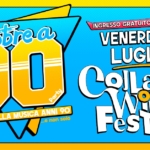 Febbre a 90 • Collalto Wine Festival Potrebbe essere un'immagine raffigurante vino e il seguente testo "SUONICA Faboa INGRESSO GRATUITO VENERDÌ 11 90 I LUGLIO Partyl Party Colla LaLTO MEGLIO DELLA MUSICA ANNI 90 ..C non solo Festival Ω"