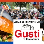 GUSTI DI FRONTIERA 2025 – GORIZIA – 25/26/27/28 SETTEMBRE 2025 Potrebbe essere un'immagine raffigurante il seguente testo "נעעועש BEFEBLETN 酵尿眼原 25/28 SETTEMBRE 25/28SETTEMBRE'2 '25 ade9 zendent y me Gusti di Frontiera"