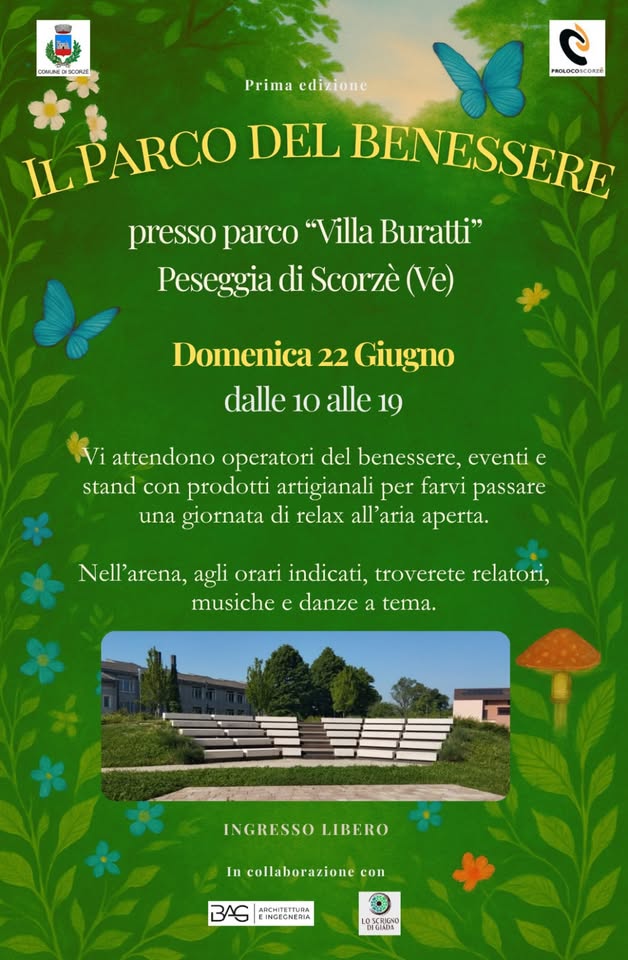 Evento Il Parco Del Benessere Locandina Il Parco Del Benessere - domenica 22 giugno ore 09:00 - 19:00