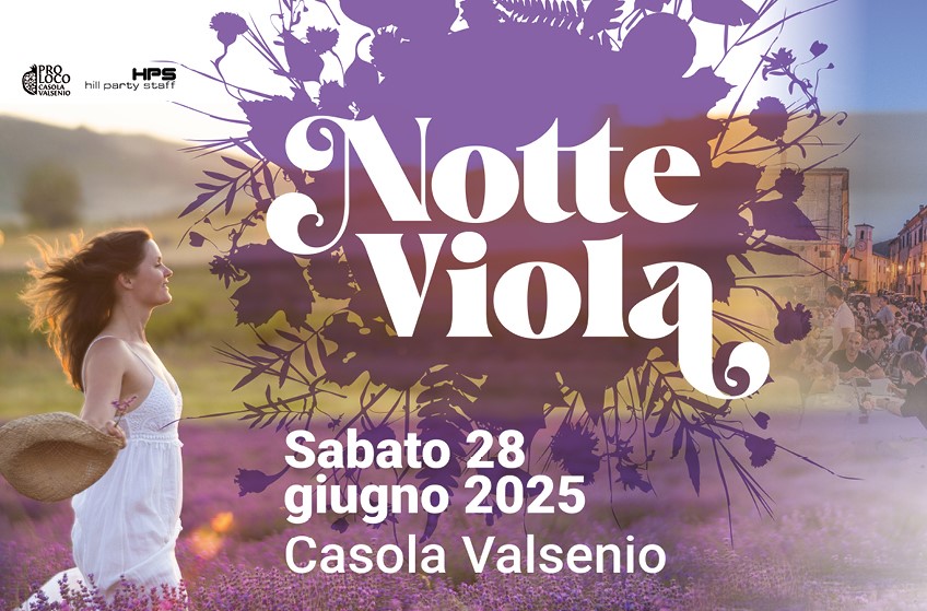 Potrebbe essere un'immagine raffigurante 1 persona e il seguente testo "LOCO 2 VALSENIO h party staff Notte Violą Sabato 28 giugno 2025 Casola Valsenio"