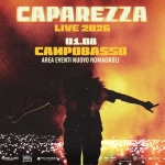 CAPAREZZA – 01.08.2026 – Campobasso, Area Eventi Nuovo Romagnoli CAPAREZZA – 01.08.2026 – Campobasso, Area Eventi Nuovo Romagnoli a Campobasso (CB) il 1 agosto 2026