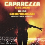 CAPAREZZA – 01.08.2026 – Campobasso, Area Eventi Nuovo Romagnoli CAPAREZZA – 01.08.2026 – Campobasso, Area Eventi Nuovo Romagnoli a Campobasso (CB) il 1 agosto 2026