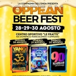OPPEAN BEER FEST Potrebbe essere un'immagine raffigurante birra e il seguente testo "OPP OPPEAN EAN BEER BEERFEST FEST 28-29-30 8-29-30AGOSTO AGOSTO"