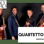 QUARTETTO EOS. Da Bach ai Led Zeppelin Potrebbe essere un'immagine raffigurante 4 persone, clarinetto, oboe e il seguente testo "BORGO SONORO មេ VE /E15/08 ORE 21.15 QUARTETTO EOS MONTELEONE DI RONCOFREDDO PIAZZA BYRON"