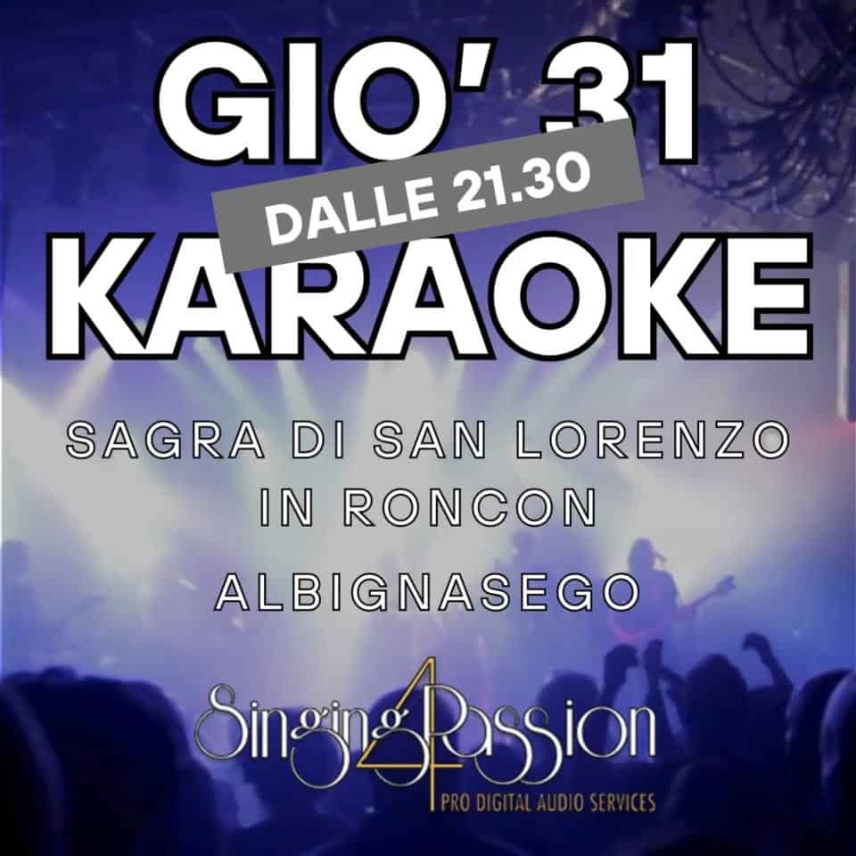Sagra di San Lorenzo In Roncon :: giovedi karaoke