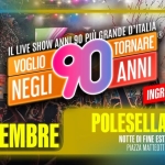 Voglio Tornare Negli Anni 90 ® • Polesella (RO) Potrebbe essere un'immagine raffigurante il seguente testo "3 BRAVE US LPOL POLESELLA DALLE 21:30 IL LIVE SHOW ANNI 90 pий. GRANDE D'ITALIA TORNARE VOGLIO NEGLI 90 ANNI INGRESSO GRATUITO POLESELLA (RO) NOTTE DI FINE ESTATE PIAZZA MATTEOTTI VENERDI 5 SETTEMBRE"