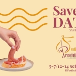 XXVIII Festival del Prosciutto di Parma a Langhirano Potrebbe essere un'immagine raffigurante il seguente testo "क rosciutto di Parma estival del"