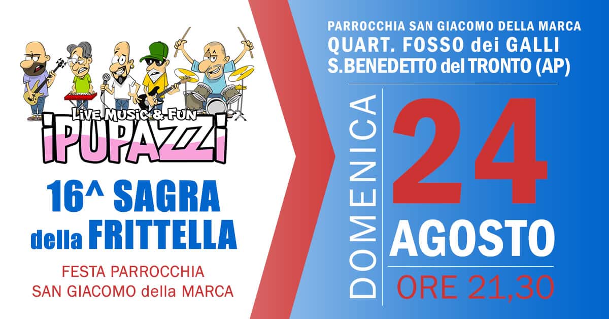 Evento 16º Sagra Della Frittella 2025 – Fosso Dei Galli Locandina 16º Sagra Della Frittella 2025 – Fosso Dei Galli - domenica 24 agosto ore 22:00 - 00:00