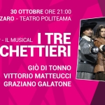 30.10 • I TRE MOSCHETTIERI • OPERA POP, IL MUSICAL 30.10 – I Tre Moschettieri – Opera Pop, Il Musical a Catanzaro (CZ) il 30 ottobre 2025