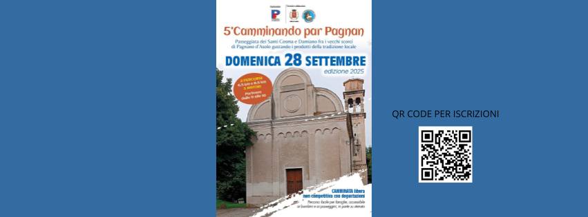 Evento 5º Camminando Par Pagnan Locandina 5º Camminando Par Pagnan - domenica 28 settembre ore 09:00 - 11:00