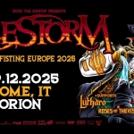 ALESTORM with supports Lutharo + Roses of Thieves Orion, Roma, Italia Potrebbe essere un'immagine raffigurante il seguente testo "ROCK ROCKTHEKRISTOFPRESENTS THE KRISTOF PRESENT ALESTORM THUNDERFISTING EUROPE 2025 SHUNDERFIST GIN 09.12. 09.12.2025 2025 ROME, 1T ORION PAISTEALAN 品製 Litharo SUPPORTS ROSES ROSE5OTHIEVES oL THIEVES EASP"