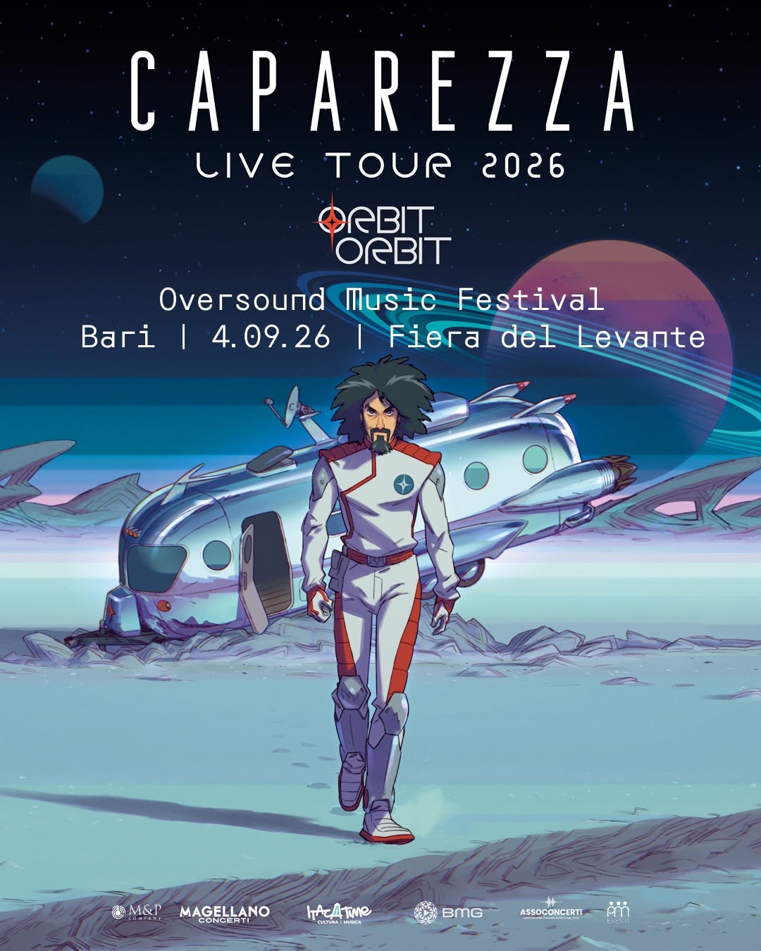 Evento Caparezza Live 2026 @Bari Locandina Caparezza Live 2026 @Bari - venerdì 4 settembre ore 21:30 - 23:30