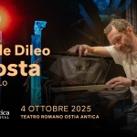 DAVIDE ‘BOOSTA’ DILEO ad Ostia Antica 2025 Potrebbe essere un'immagine raffigurante 1 persona e il seguente testo "Davide Dileo Boosta PIANO SOLO anchi ano 4 OTTOBRE 2025 WESIMATEAROROMANOT Ostia Antica FESTIVAL TEATRO ROMANO OSTIA ANTICA"