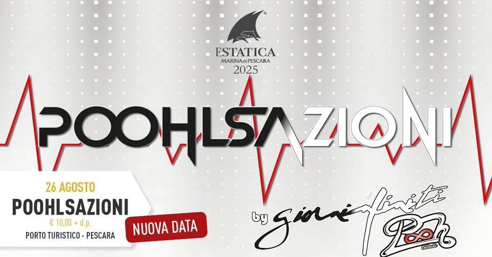 Evento POOHLSAZIONI Giorni Infiniti in Concerto “”Parsifal e altre storie”” Un grande omaggio ai m Locandina POOHLSAZIONI Giorni Infiniti in Concerto “”Parsifal e altre storie”” Un grande omaggio ai m - martedì 26 agosto ore 21:00 - 23:00