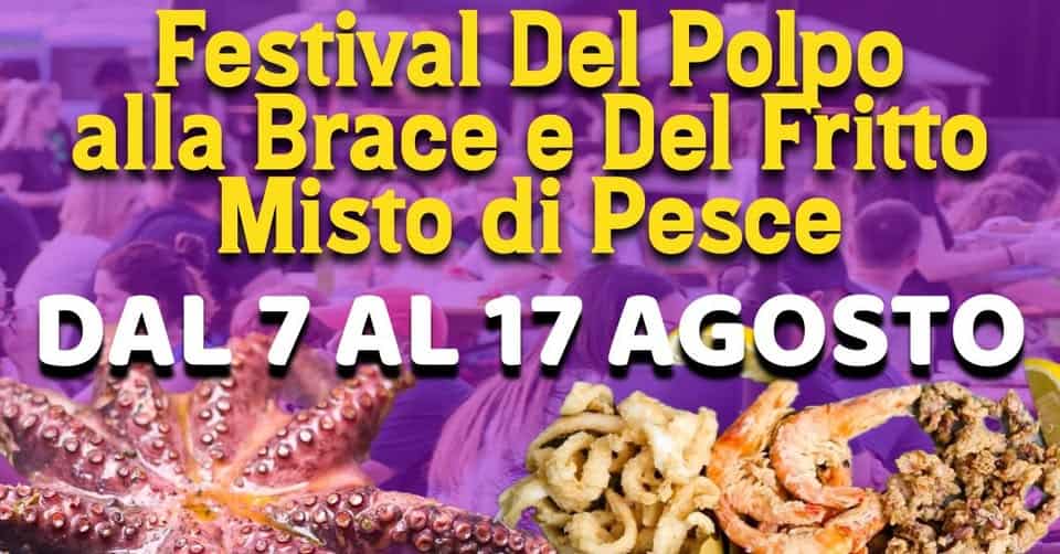 Evento Festival Del Polpo Alla Brace E Fritto Misto Di Pesce – 2° Edizione 2025 – Dal 7 Al 17 Agosto Locandina Festival Del Polpo Alla Brace E Fritto Misto Di Pesce – 2° Edizione 2025 – Dal 7 Al 17 Agosto - da giovedì 7 agosto - domenica 17 agosto 2025 ore 18:00 ore 22:00
