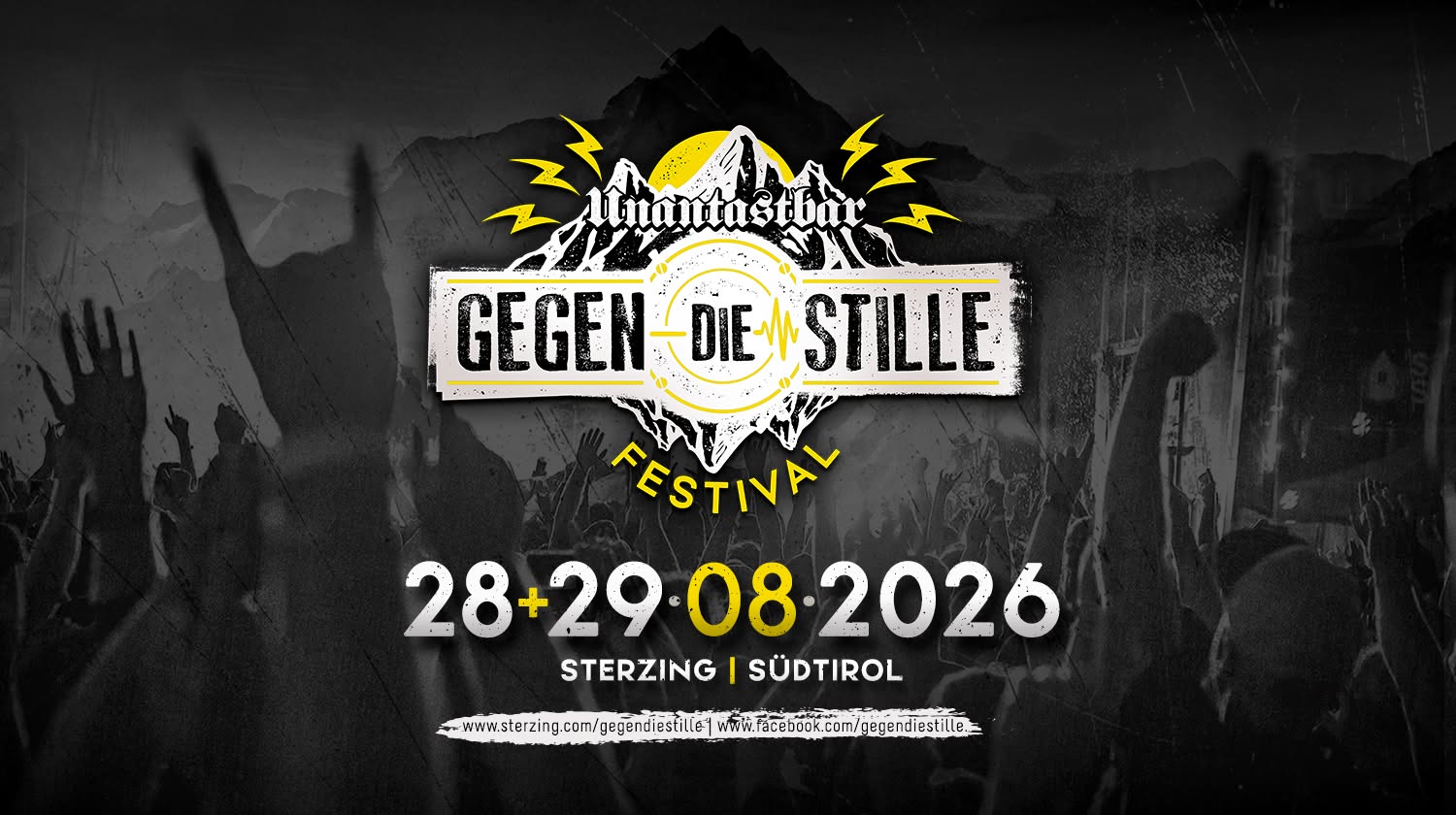Evento Gegen Die Stille Festival 2026 Locandina Gegen Die Stille Festival 2026 - venerdì 28 agosto ore 18:00 - 20:00