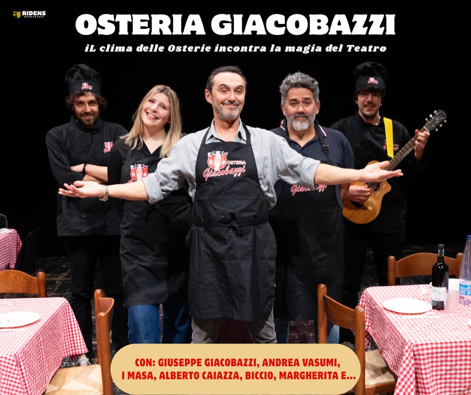 Evento Giuseppe Giacobazzi “Osteria Giacobazzi” Locandina Giuseppe Giacobazzi “Osteria Giacobazzi” - venerdì 20 marzo ore 21:00 - 23:00