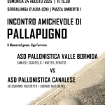 Incontro amichevole di PALLAPUGNO Incontro amichevole di PALLAPUGNO a Serralunga d'Alba (CN) il 24 agosto 2025