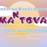 Interno Verde Acqua 🪷 Mantova 2025 Potrebbe essere un disegno raffigurante il seguente testo "Onterno Verde Acqua MANTOVA MA apre ة suoi giardini 水"