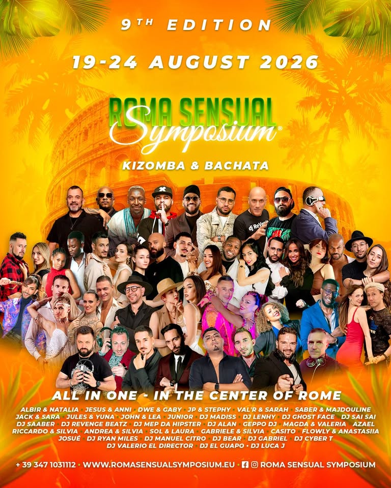 Evento Roma Sensual Symposium – 9° Ed. (Official) Locandina Roma Sensual Symposium – 9° Ed. (Official) - da mercoledì 19 agosto - lunedì 24 agosto 2026 ore 20:00 ore 21:00