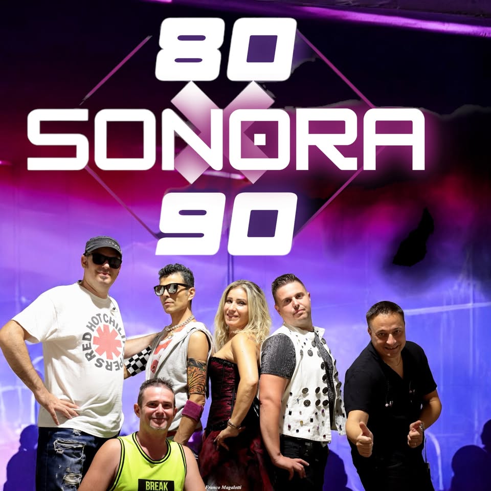 SONORA80-90@Montiano Potrebbe essere un'immagine raffigurante 6 persone e testo