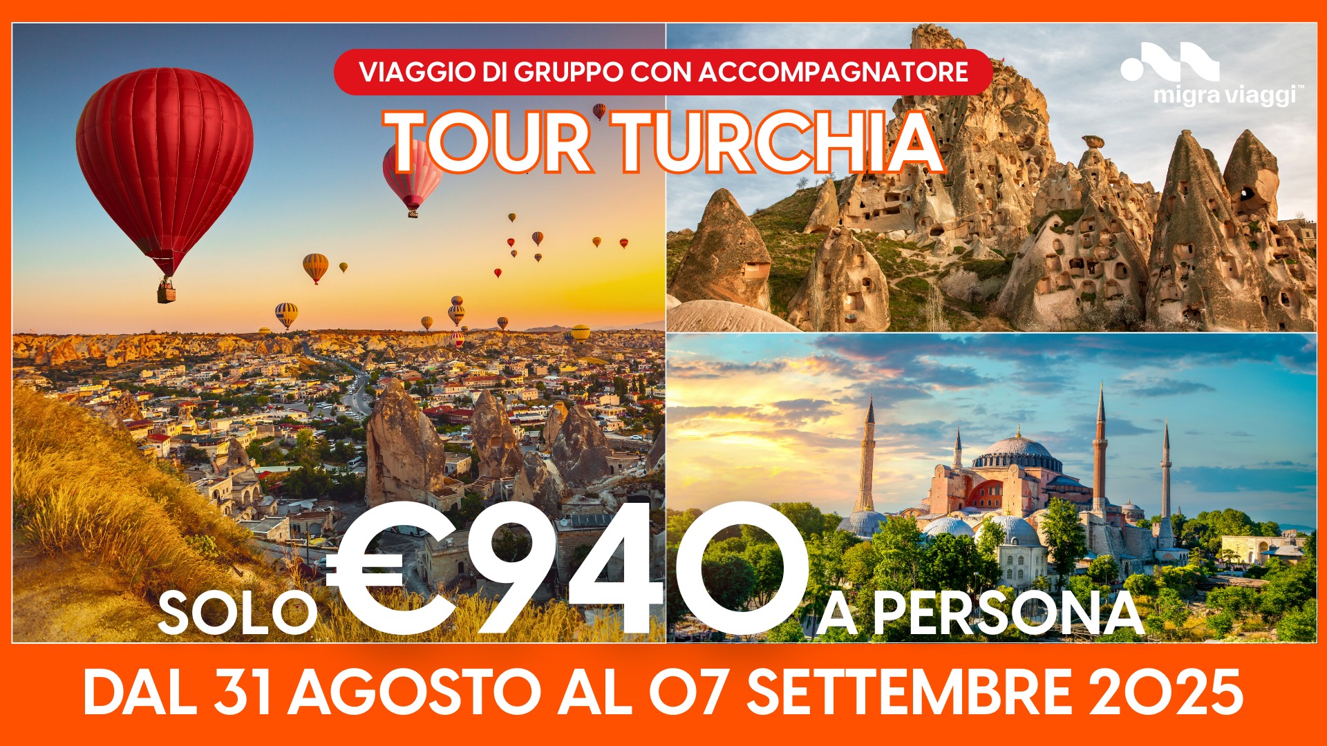TOUR DI GRUPPO TURCHIA & CAPPADOCIA DAL 31 AL 07 SETTEMBRE 2025 / VIAGGIO DI GRUPPO Nessuna descrizione della foto disponibile.
