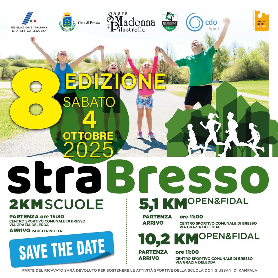 Evento VIII StraBresso Locandina VIII StraBresso - sabato 4 ottobre ore 11:00 - 13:00