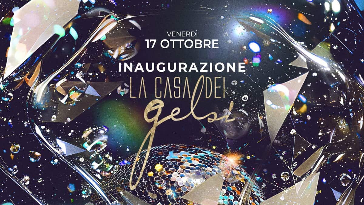 Potrebbe essere un'immagine raffigurante il seguente testo "VENERDÌ 17 OTTOBRE INAUGURAZIONE /Ε Gelsti Be 海業 い ပက"