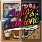 2° Weekend Sagra di Corbolone Potrebbe essere un disegno raffigurante 5 persone e testo