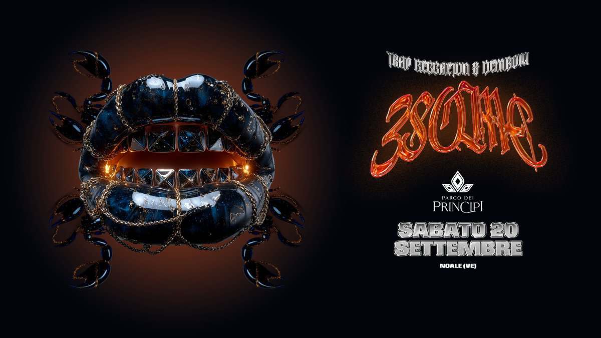3SOME – URBAN NIGHT @Parco dei Principi Potrebbe essere un contenuto grafico raffigurante il seguente testo "ይቦል BeWHepи . 翁 e皮olM BONe PRINCIPI SABATO 20 SETTEMBRE NOALE(VE) NOALI (ΜE)"