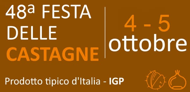 Evento 48° Festa delle Castagne Locandina 48° Festa delle Castagne - da sabato 4 ottobre - domenica 5 ottobre 2025 ore 15:00 ore 23:30
