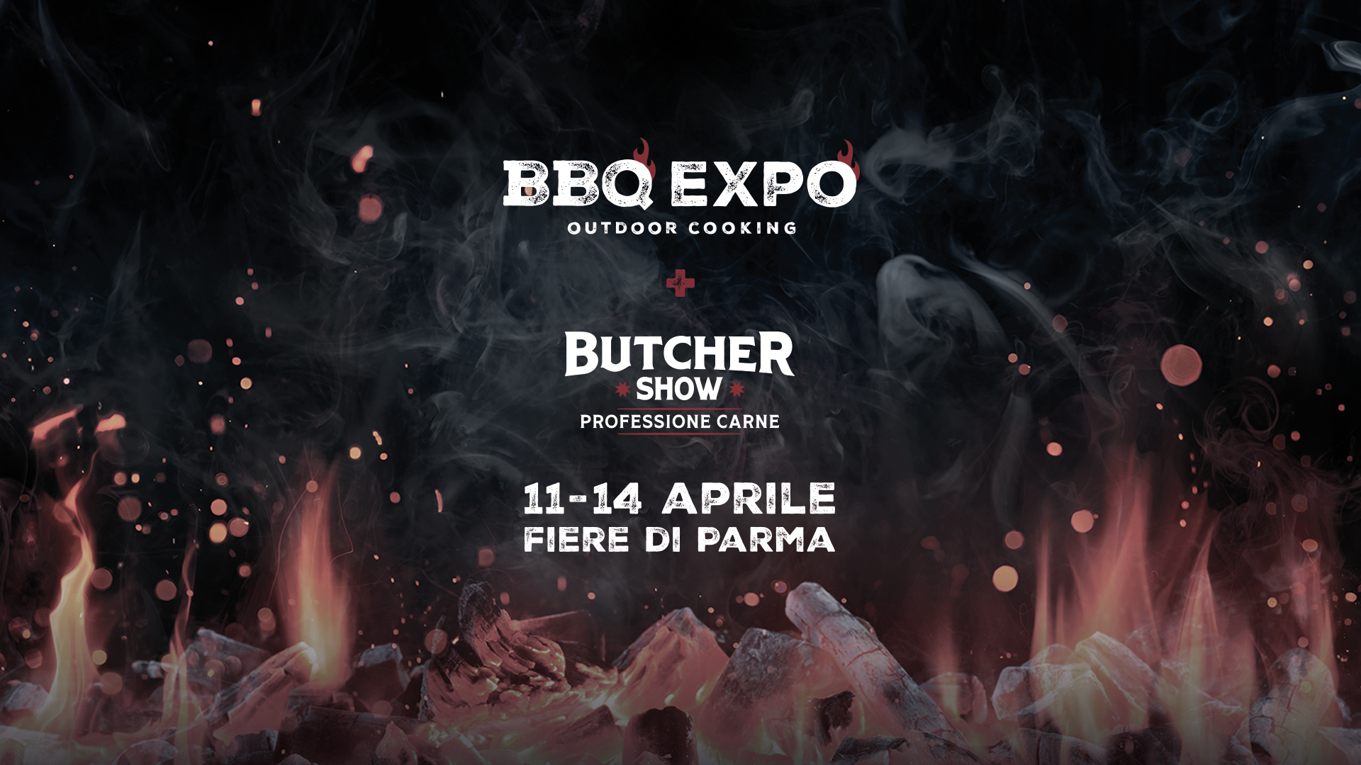 BBQ Expo – La Fiera dell’Outdoor Cooking Potrebbe essere un'immagine raffigurante coltello e il seguente testo "BBA BBOEXO EXPO OUTDOORCOOKING OUTDOOR COOKING TERZA TERZAEDIZIONE EDIZIONE 11-14 APRILE 2026 FIERE DI PARMA NOVITÀ 2026 BUTCHER SHOW PROFESSIONE CARNE"