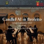 CandleFAI in Broletto Potrebbe essere un'immagine raffigurante 3 persone, portacandele, l'Arno e il seguente testo "FAI DELEGAZIONE DELEGAZION INOVARA PROVINCIA DINOVARA . CandleFAI in Broletto Sabato 6 settembre 2025 Ore 21:00 Accesso da Piazza della Repubblica"