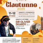 CLAUTUNNO 2025 🍂 La festa d’autunno a Claut (PN) | 11 e 12 ottobre Potrebbe essere un'immagine raffigurante 2 persone e il seguente testo "Clautunno 2025 11-12 OTTOBRE SABATO e DOMENICA Piazza San Giorgio- Claut (PN) DAL MATTINO AL CALAR DEL SOLE SABATO 11 ore 17.00 SIR OLIVER SKARDY leve EI FATTI QUOTIDIANI CELEBRATE PITURA PITURAFRESKA FRESKA FOOD TRUCK Un weekend di musica, stand enogastronomici tipici autunnali ed eventi sportivi tra le Dolomiti Friulane SABATO 11 CLAUTRAIL Manifestazioned di montagna Partenza unica alle ore10 10.00 da Piazza San Giorgio Conipatrociniodel Comune Claut DOMENICA 12 LACLAUTANA Marcia libera competitiva Partenza 8.30 alle ore 10.00 dalla Pizzeria New re Pini MAGAEDI OUИTAΝ TRAIL CLAUT aTS oltre"