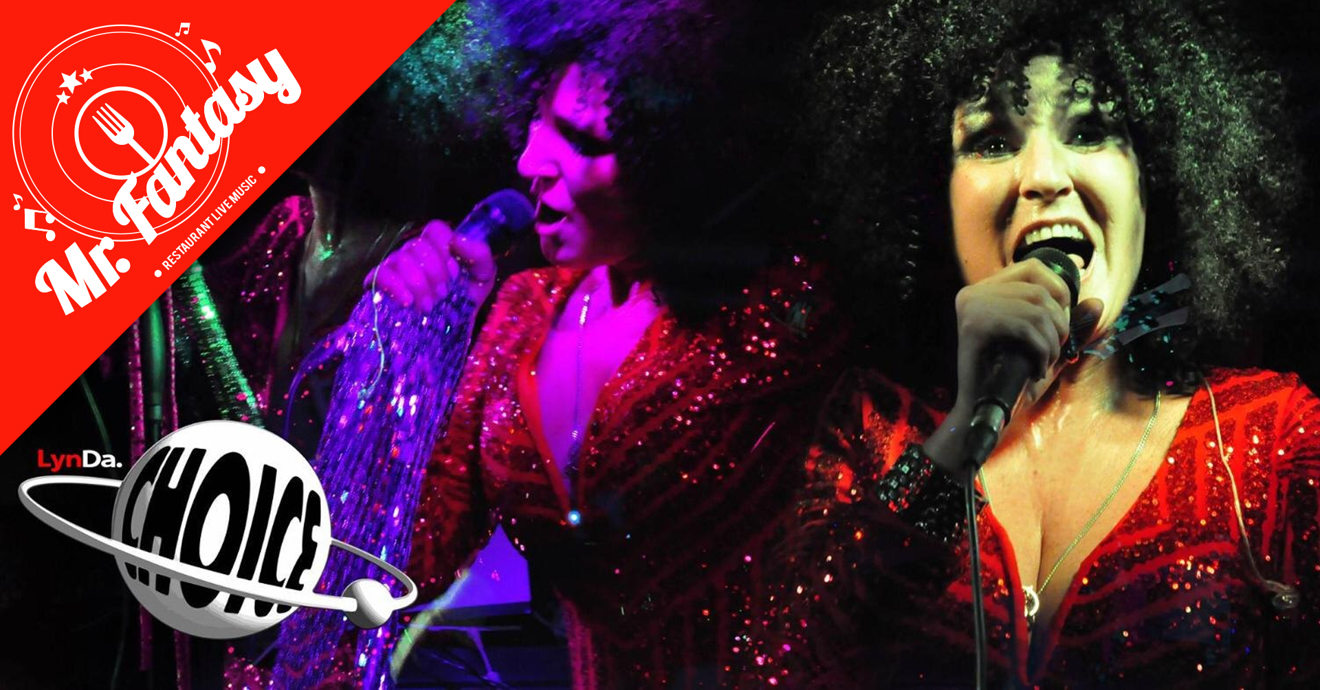 Dance ’70 con LynDa Choice Potrebbe essere un'immagine raffigurante 2 persone e testo