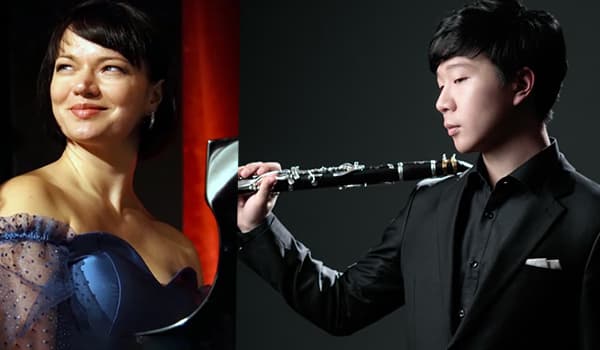 Duo Park – Moseychuk Potrebbe essere un'immagine raffigurante 2 persone, flauto, oboe e clarinetto