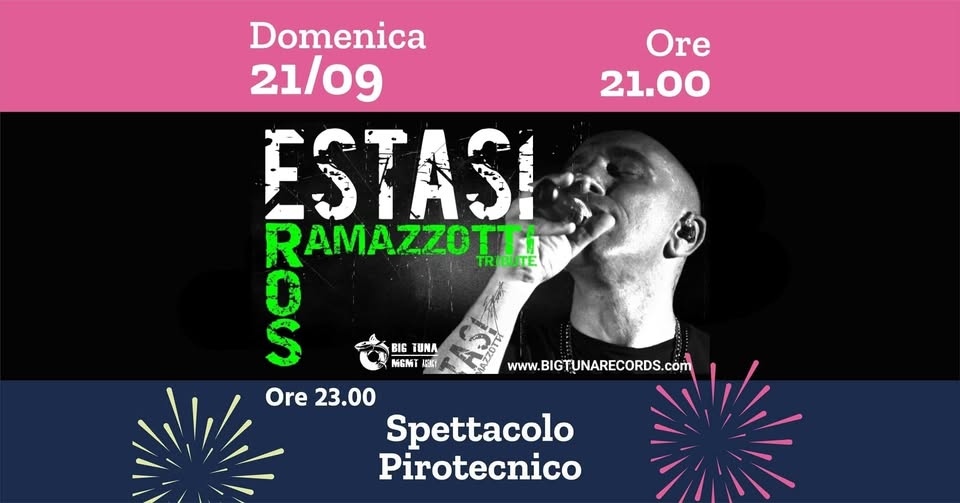 Evento Estasi – Eros Ramazzotti Tribute Live@Festa Patronale Buttapietra (Vr) Locandina Estasi – Eros Ramazzotti Tribute Live@Festa Patronale Buttapietra (Vr) - domenica 21 settembre ore 21:00 - 23:45