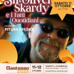 🎤SIR OLIVER SKARDY e i Fatti Quotidiani celebrate PITURA FRESKA 💣 🇯🇲 in concerto a Claut (PN) Potrebbe essere un'immagine raffigurante 1 persona e il seguente testo "Siraliver SABATO 11 Skardy ore17.00 ore 17.00 e i Fatti Quotidiani CELEBRATE PITURA FRESKA Clautunno 2025 11-12 OTTOBRE SABATO e DOMENICA Piazza San Giorgio Claut (PN) DAL MATTINO AL CALAR DEL SOLE Conipatrociniodel odel Comune Claut kilometrozero MAGAEDI MOUNTAN TRAIL CLAUT aRots oltre"