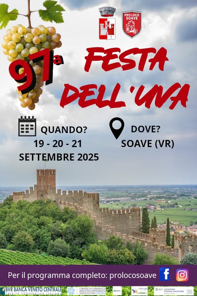 Evento Festa dell’UVA Locandina Festa dell’UVA - da venerdì 19 settembre - domenica 21 settembre 2025 ore 12:00 ore 23:00