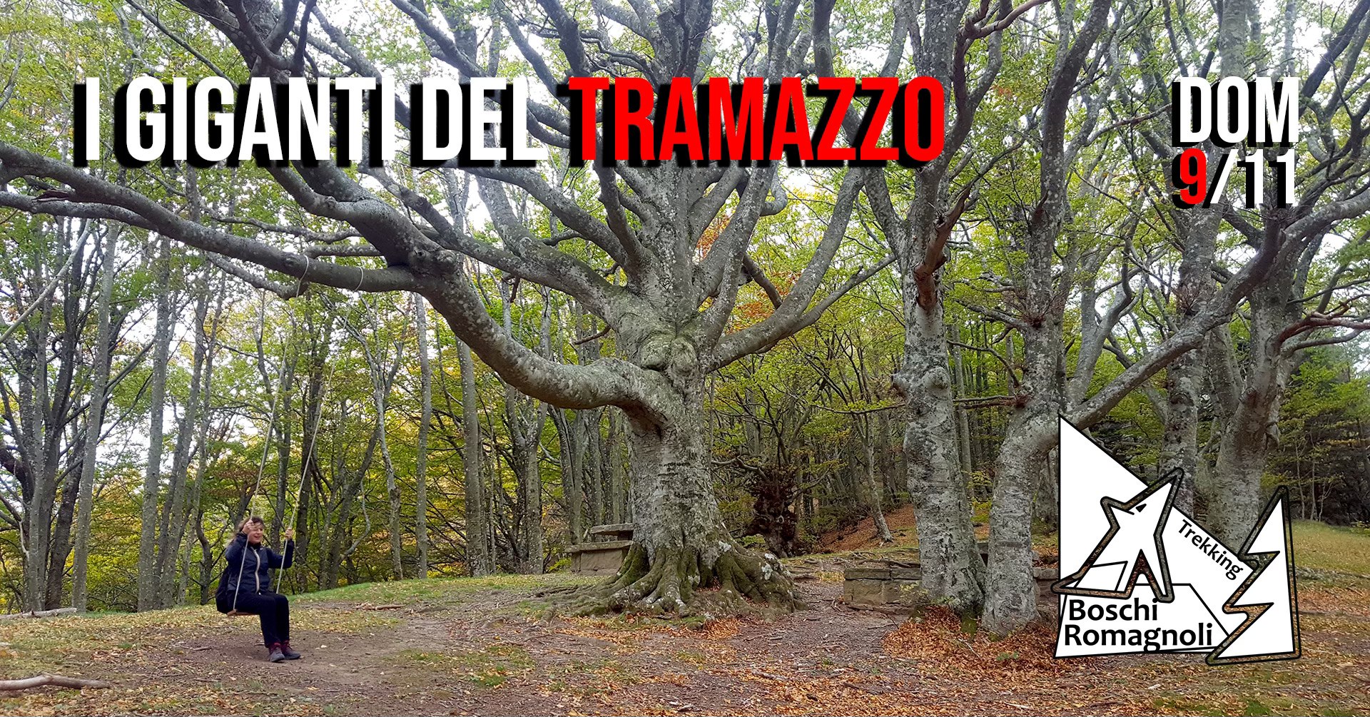 I Giganti del Tramazzo Potrebbe essere un'immagine raffigurante 1 persona e il seguente testo "I GIGANTI DEL DEL_TRAMAZZO DOM 9/11 Boschi Romagnoli A اب FORITE"