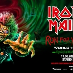 Iron Maiden – Run For Your Lives World Tour 2026 | Milano, Stadio San Siro Potrebbe essere un'immagine raffigurante il seguente testo "Lan た IRON MAIDEN EN RUN FOR YOUR Lives WORLD TOUR 2026 FROM RRAN MAIDEN tearDikeDork 17.06.2026 MILANO STADIO STADIOSANSIRO SAN SIRO BIGLIETTI DISPONIBILI BILETDSONBUSUICZIETEIATIRE SU b MC2LIVE.IT VIVATICKET.COM IROMMAIDEN.COM COM . LP FRECCIA"